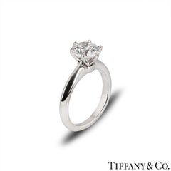Tiffany & Co. Platinum Diamond Setting Ring 1.53 Carat