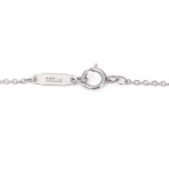 Tiffany & Co Platinum Diamond Small Cross Pendant