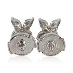 Tiffany & Co. Platinum Diamond Small Model Victoria Earrings