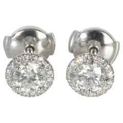 Tiffany 
Co. Platinum Diamond Soleste Earrings