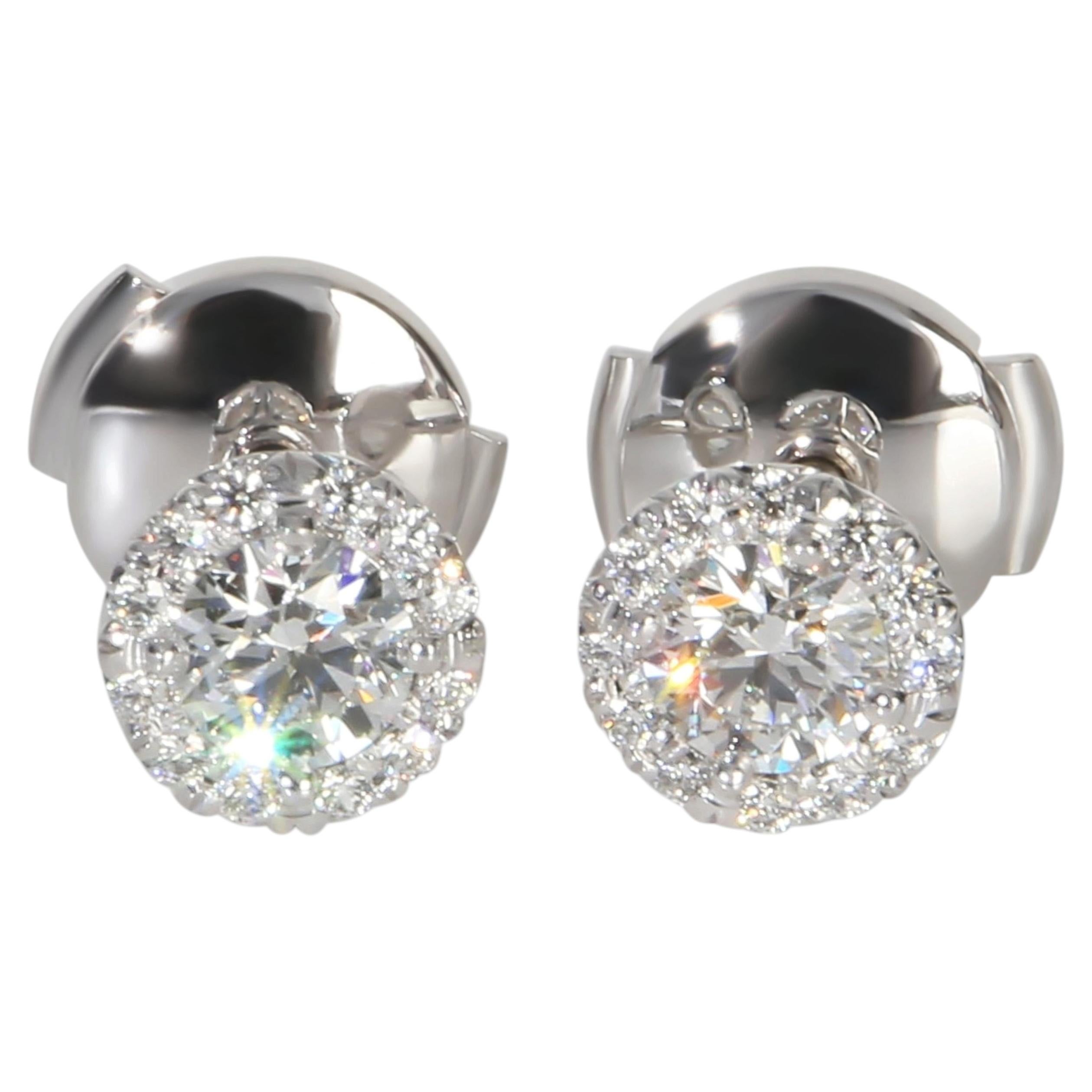 Tiffany & Co. Platinum Diamond Soleste Earrings