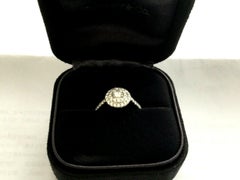 Tiffany & Co. Platinum Diamond Soleste Engagement Ring .43 Total Carat Weight