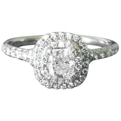 Tiffany & Co. Platinum Diamond Soleste Engagement Ring F VS1