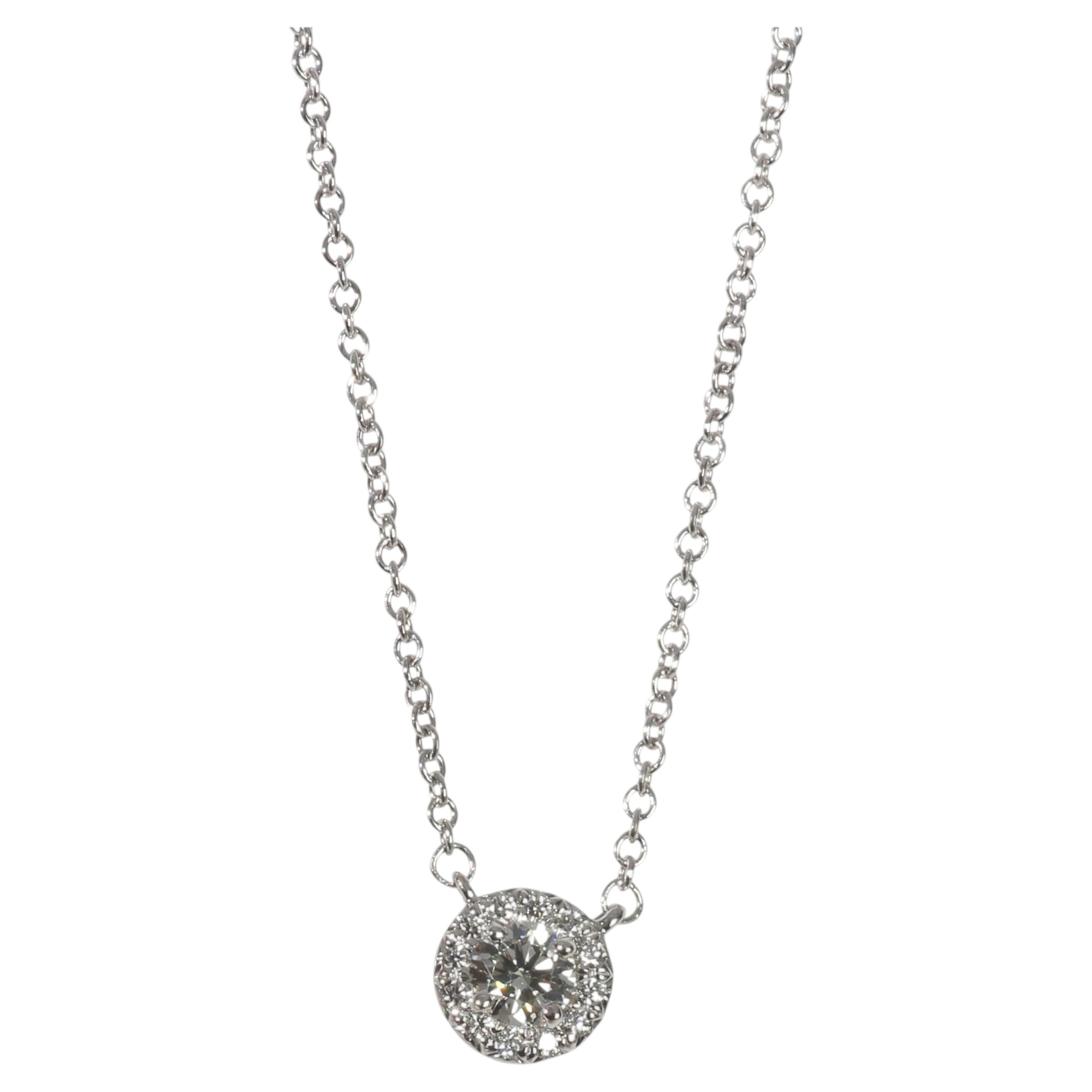 Tiffany & Co. Platinum Diamond Soleste Pendant