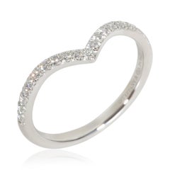 Tiffany & Co. Platinum Diamond Soleste V Band