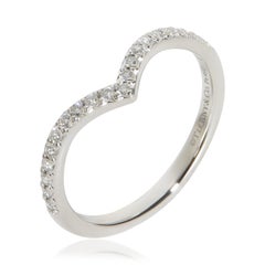 Tiffany & Co. Platinum Diamond Soleste V Band