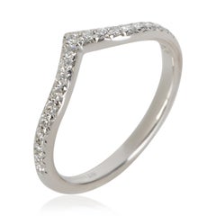 Tiffany & Co. Soleste V-Ring aus Platin mit Diamanten
