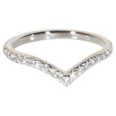 Tiffany & Co. Platinum Diamond Soleste V Band