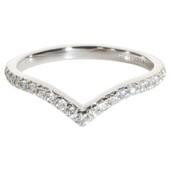 Tiffany & Co. Platinum Diamond Soleste V Band