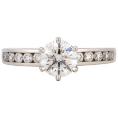 Tiffany 
Co. Platinum Diamond Solitaire Engagement Ring