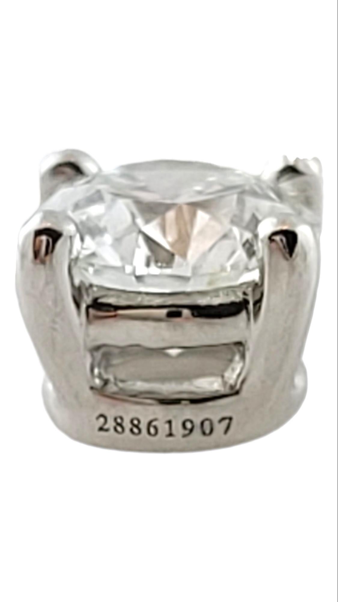 Round Cut Tiffany & Co. Platinum Diamond Solitaire Pendant Necklace #15833