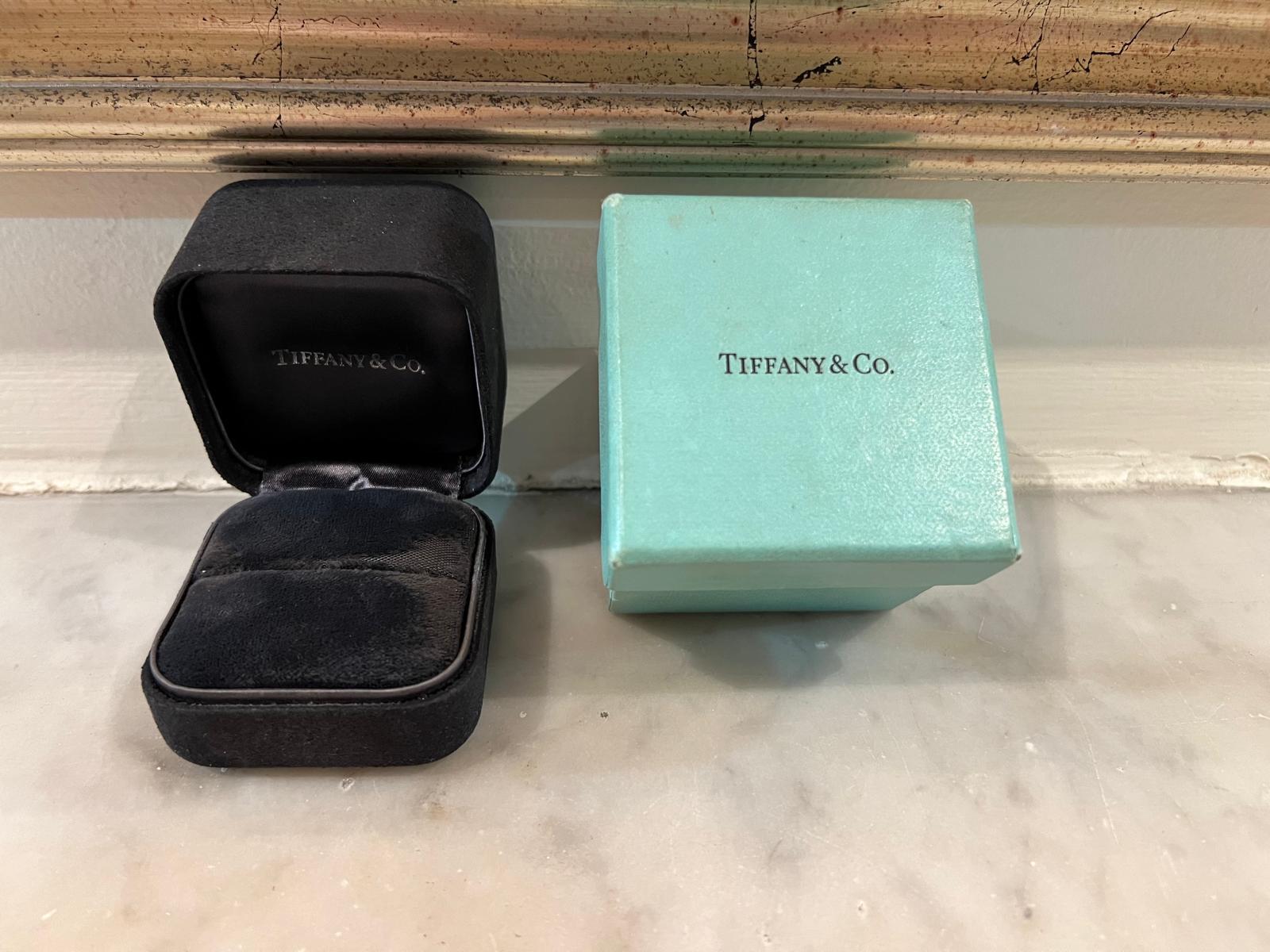 Tiffany & Co Platinum Diamond Solitaire Ring 0.58ct For Sale 9