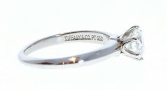 Tiffany & Co. Platinum & Diamond Solitaire Ring 0.71ctw H VVS