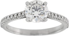 Tiffany & Co. Platinum Diamond Solitaire Ring