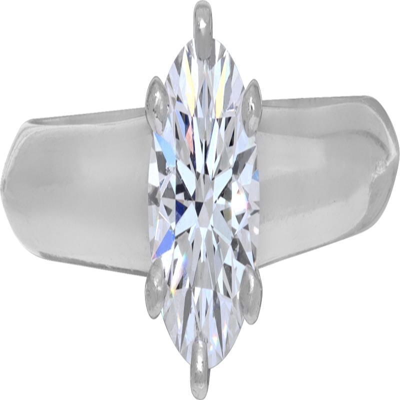Tiffany & Co. platinum and diamond solitaire ring, 6 prong set with one round brilliant cut diamond weighing 0.73 carat, H color, SI1 clarity. Complete with Tiffany & Co. valuation and box. Size 7.5

This Tiffany & Co. ring is currently size 7.5 and