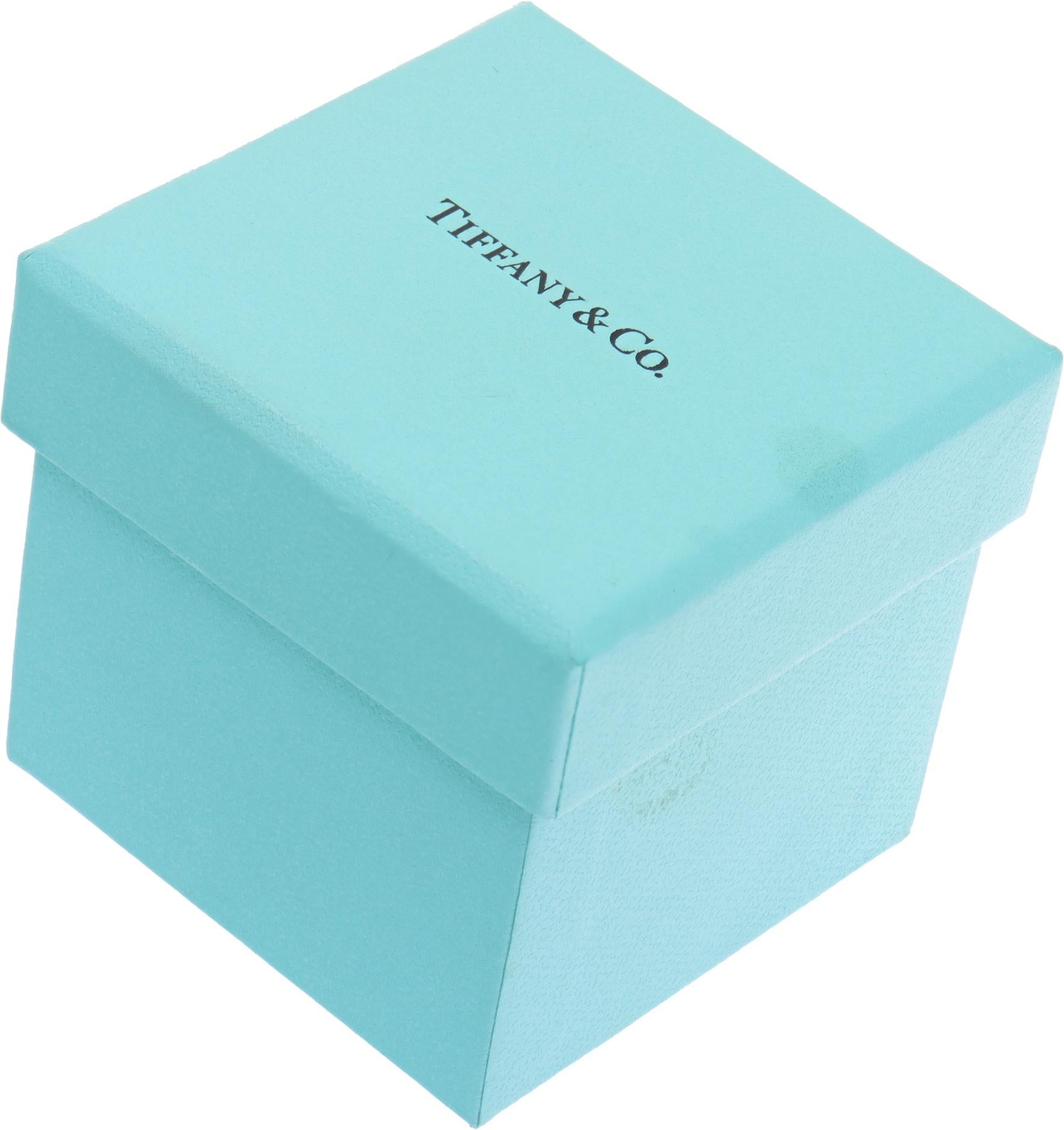 Tiffany & Co. Platinum Diamond Solitaire Ring For Sale 1
