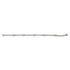 Tiffany & Co. Platinum Diamond Station Bracelet