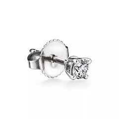 Tiffany & Co. Boucles d'oreilles en platine avec diamant 0.15ct 1.92g