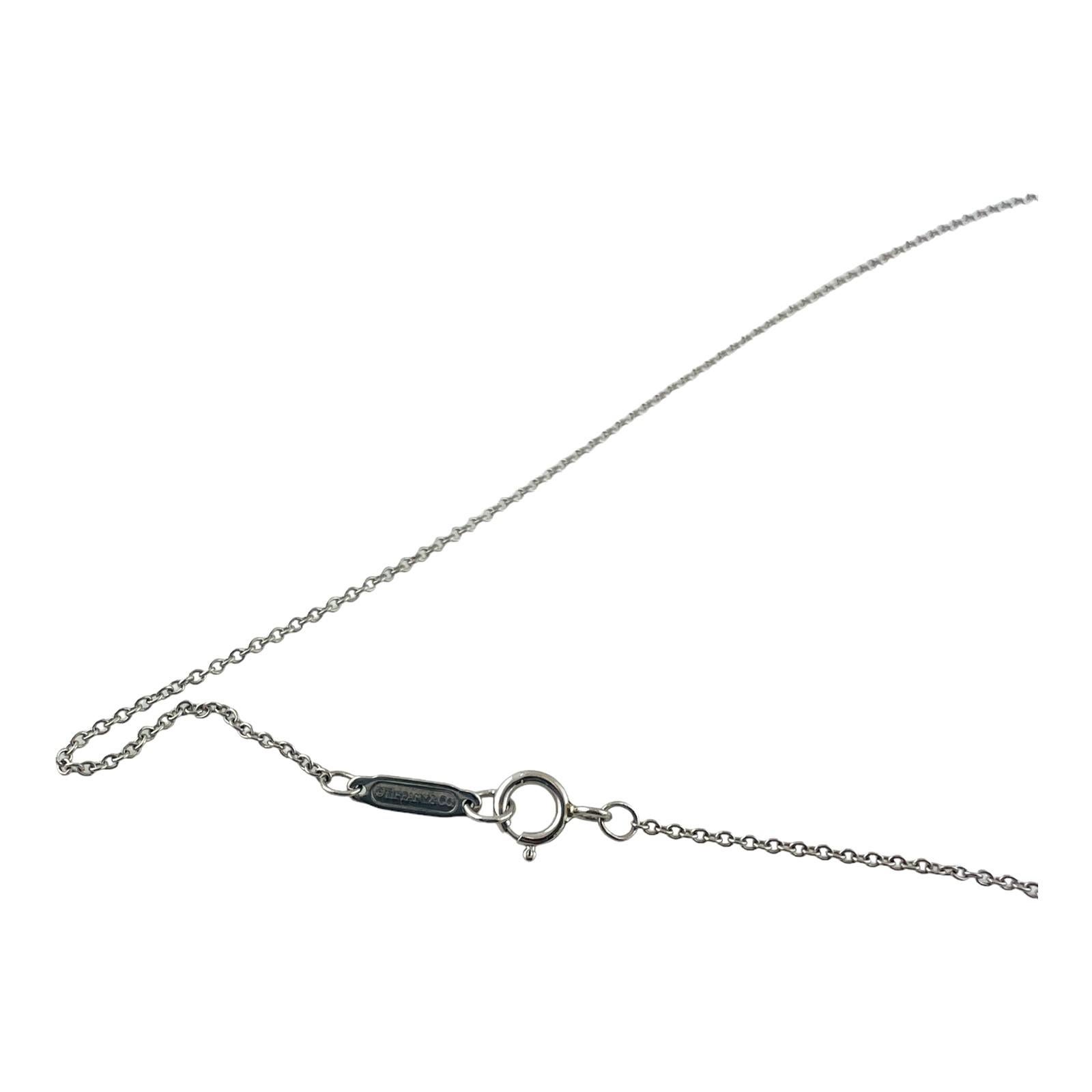 Tiffany & Co. Platinum Diamond Swing Drop Necklace with Box 3