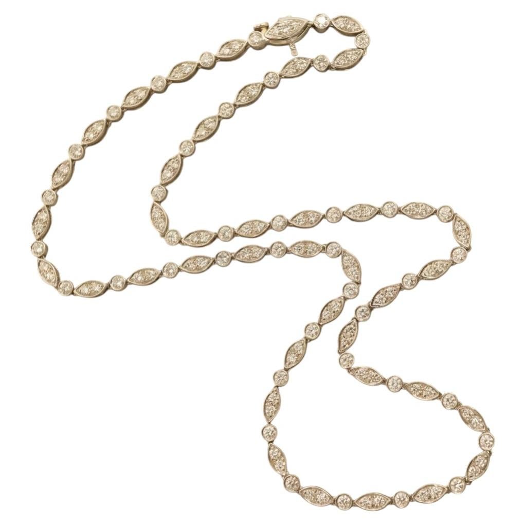 Tiffany & Co. Collar de jazz swing con diamantes y platino