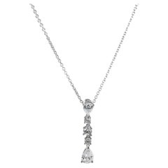 Tiffany & Co. Platinum Diamond Swing Pendant