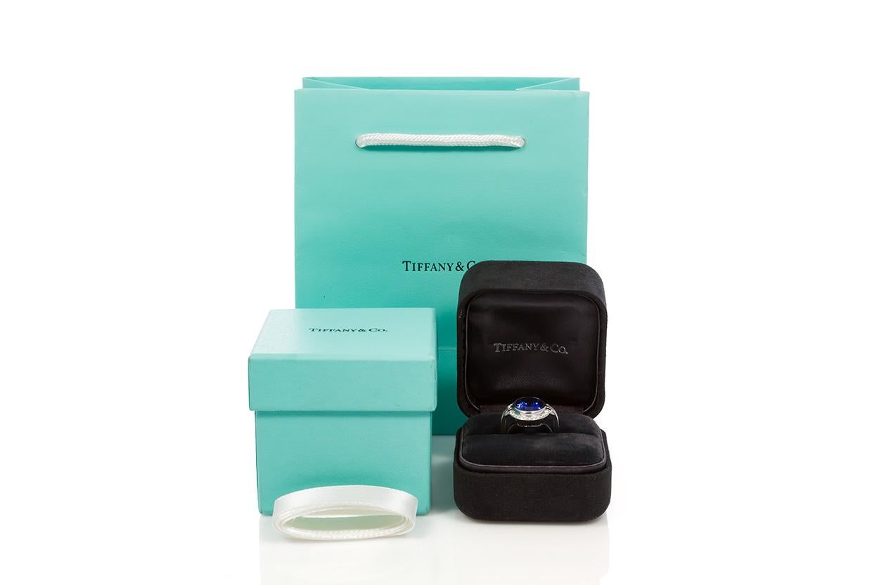 Tiffany & Co. Platinum Diamond and Tanzanite Fashion Cocktail Ring 5