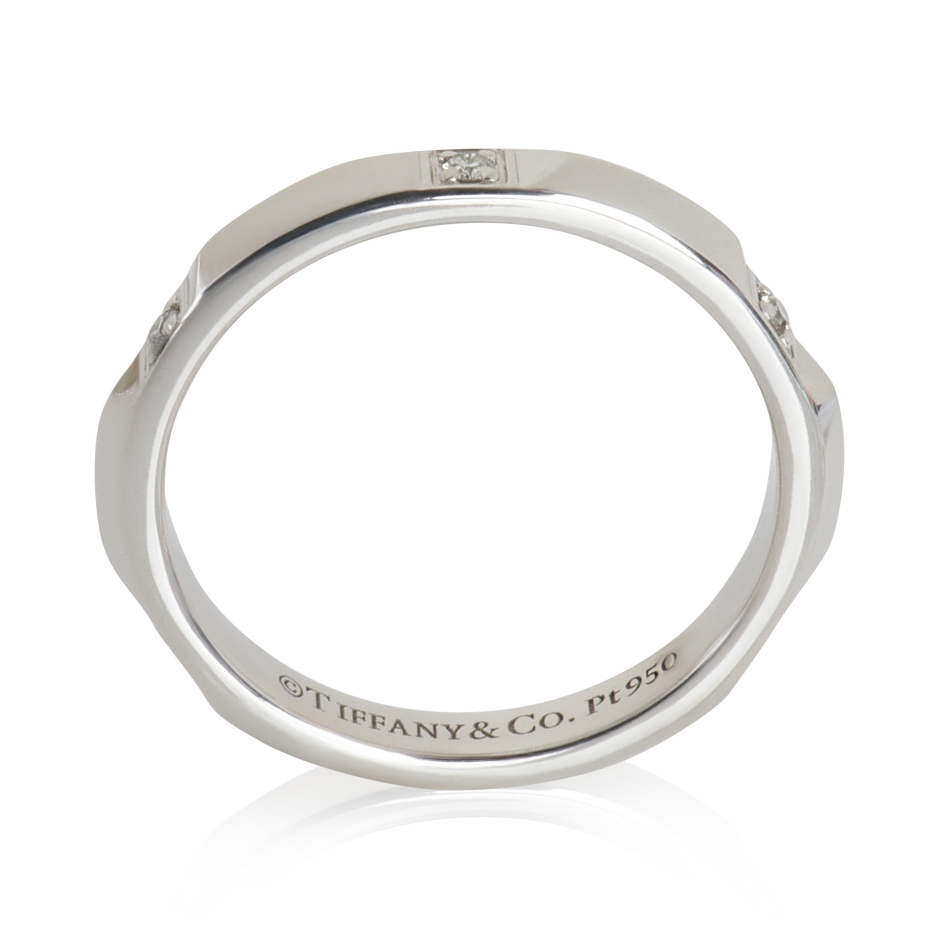 Tiffany & Co. Platinum Diamond Tiffany True Band en venta 2