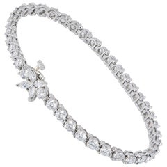 Tiffany & Co. Platinum Diamond Victoria Bracelet 6.53 Carat