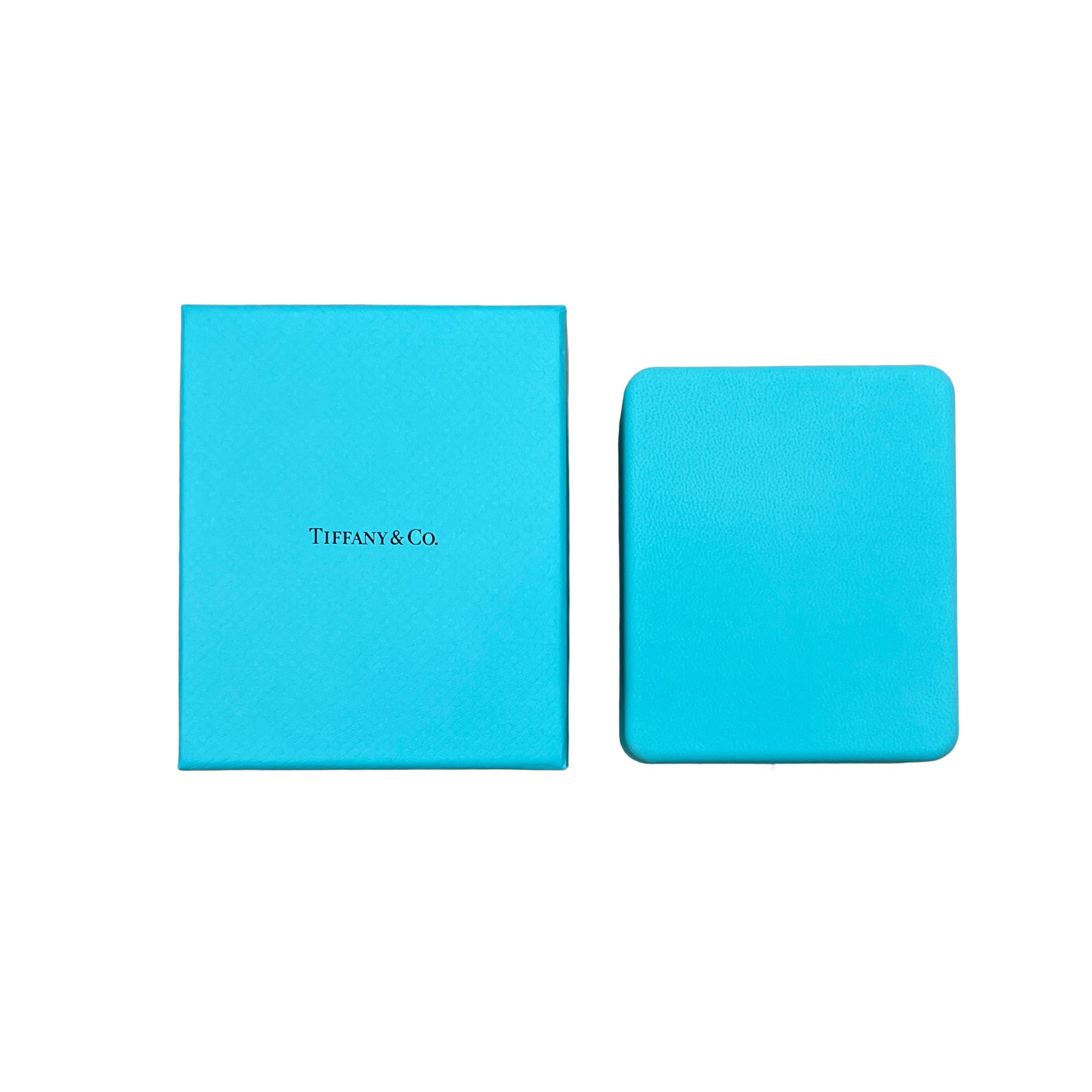 Tiffany & Co. Ciondolo a goccia in platino con diamante Victoria a grappolo misto in vendita 1