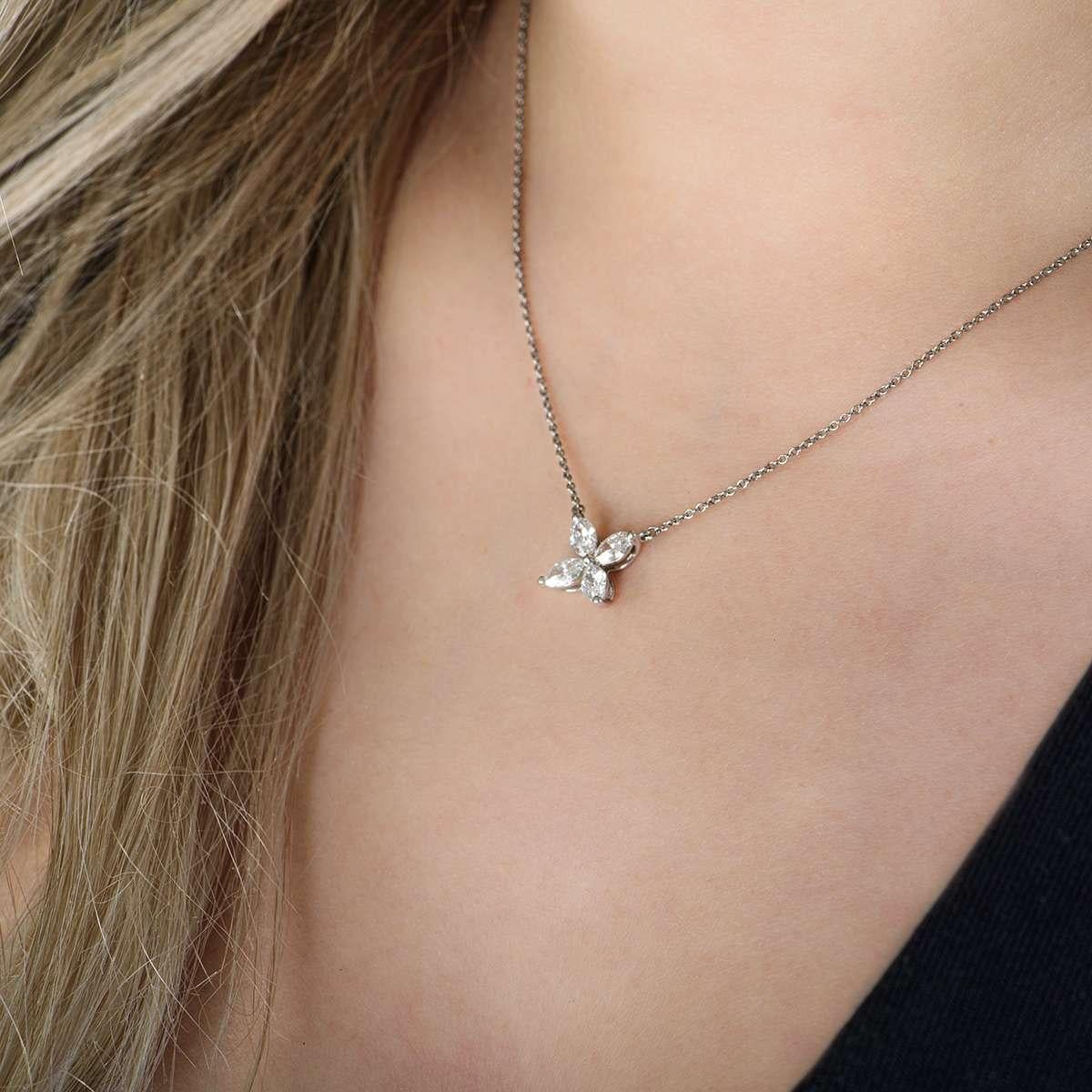 Tiffany & Co. Pendentif victorien en platine et diamant 0,81 carat TDW 60011943 en vente 1