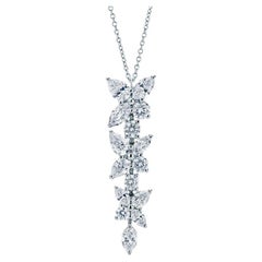 Tiffany & Co. Platinum Diamond Victoria Pendant and Neck Chain