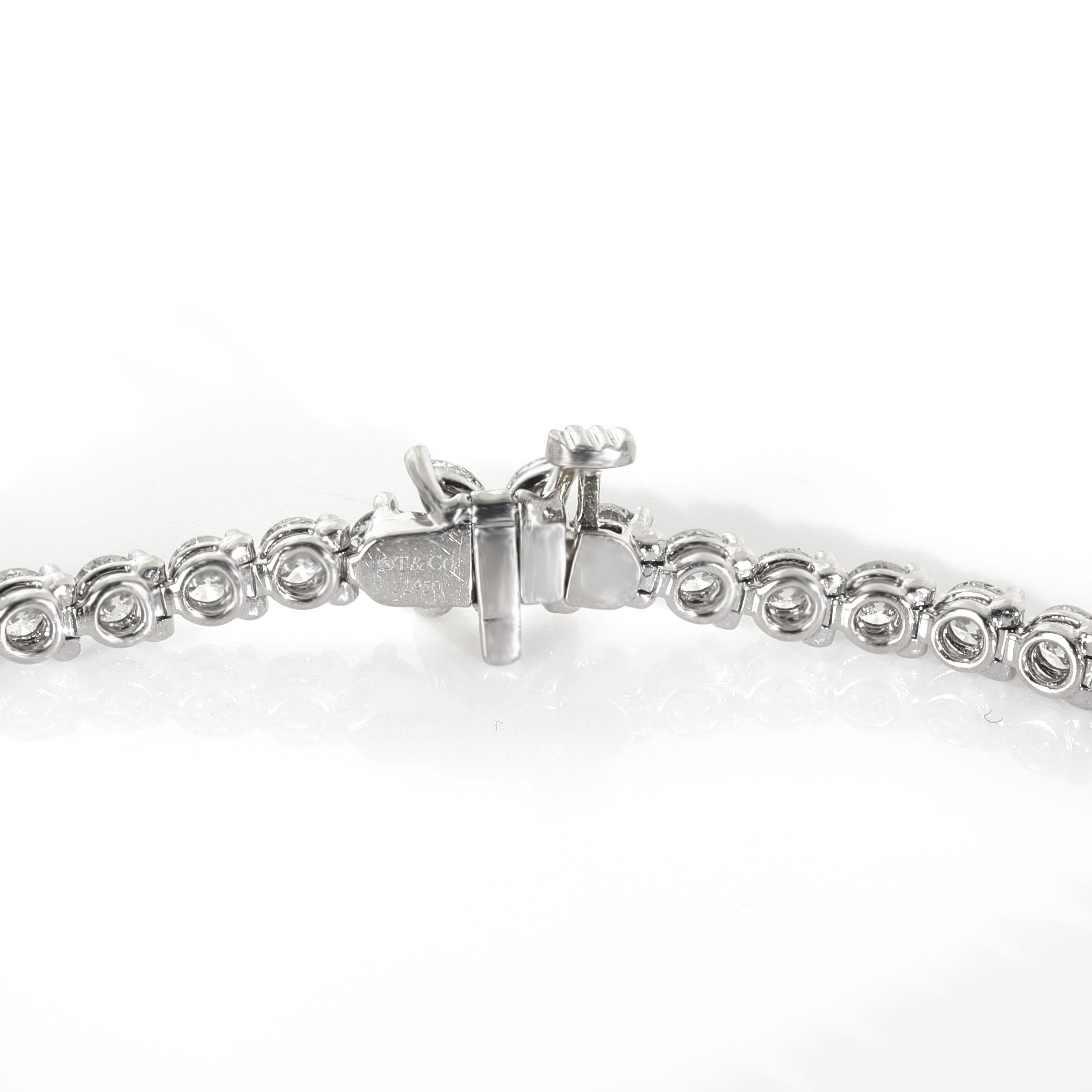 Tiffany & Co. Pulsera de tenis Victoria de platino y diamantes en Excelente estado para la venta en New York, NY
