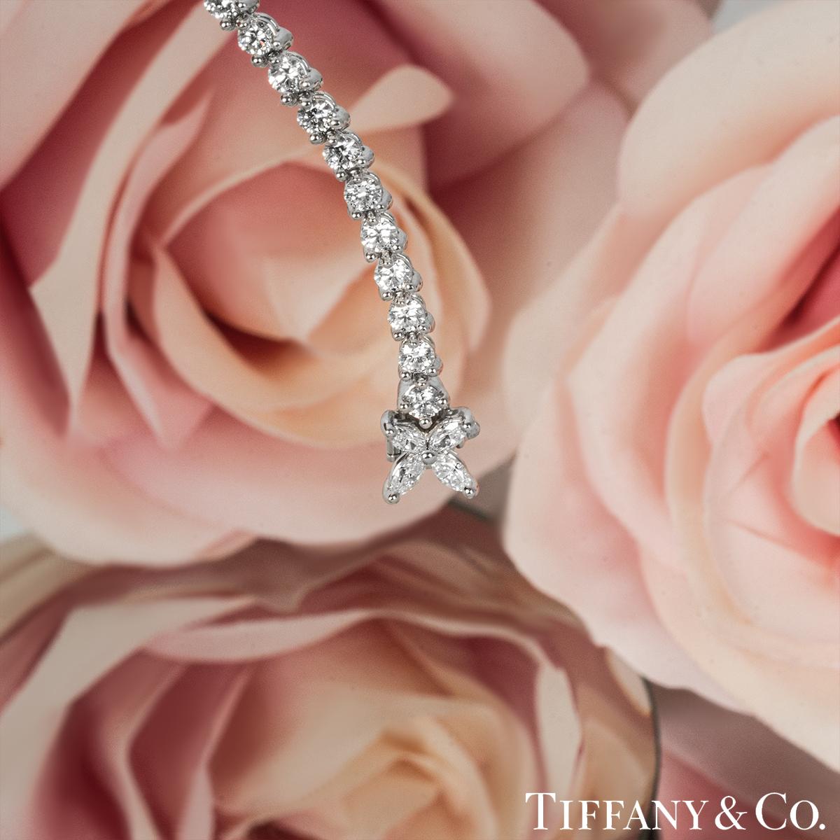 Tiffany & Co. Platinum Diamond Victoria Tennis Bracelet 1