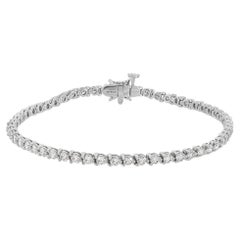 Tiffany & Co. Viktorianisches Tennisarmband aus Platin mit Diamanten