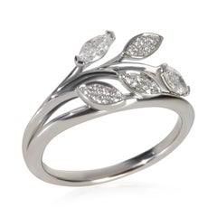 Tiffany & Co. Platinum Diamond Victoria Vine Ring