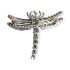 Tiffany & Co. Platinum Diamond Vintage Dragonfly Brooch