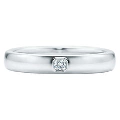 Tiffany & Co. Platinum Diamond Wedding Band Ring