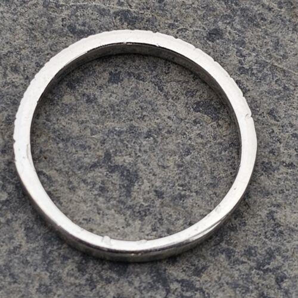 Tiffany & Co.  Platinum Diamond Wedding Band Ring Soleste Sz 5 In Good Condition For Sale In Northbrook, IL