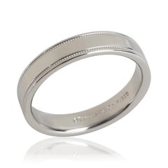 Tiffany & Co. Platinum  Double Milgrain Band