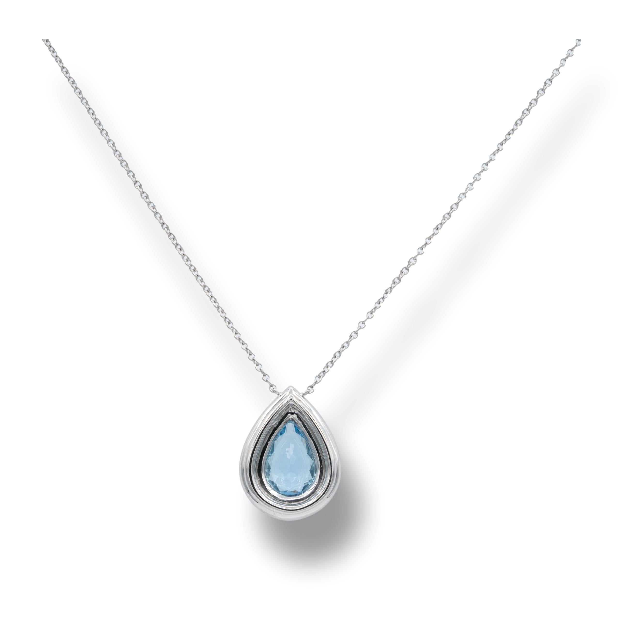 tiffany aquamarine necklace