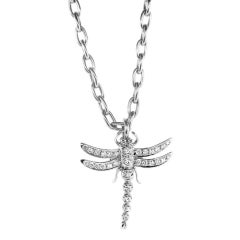 Tiffany & Co. Platinum Dragonfly Pendant on a Chain