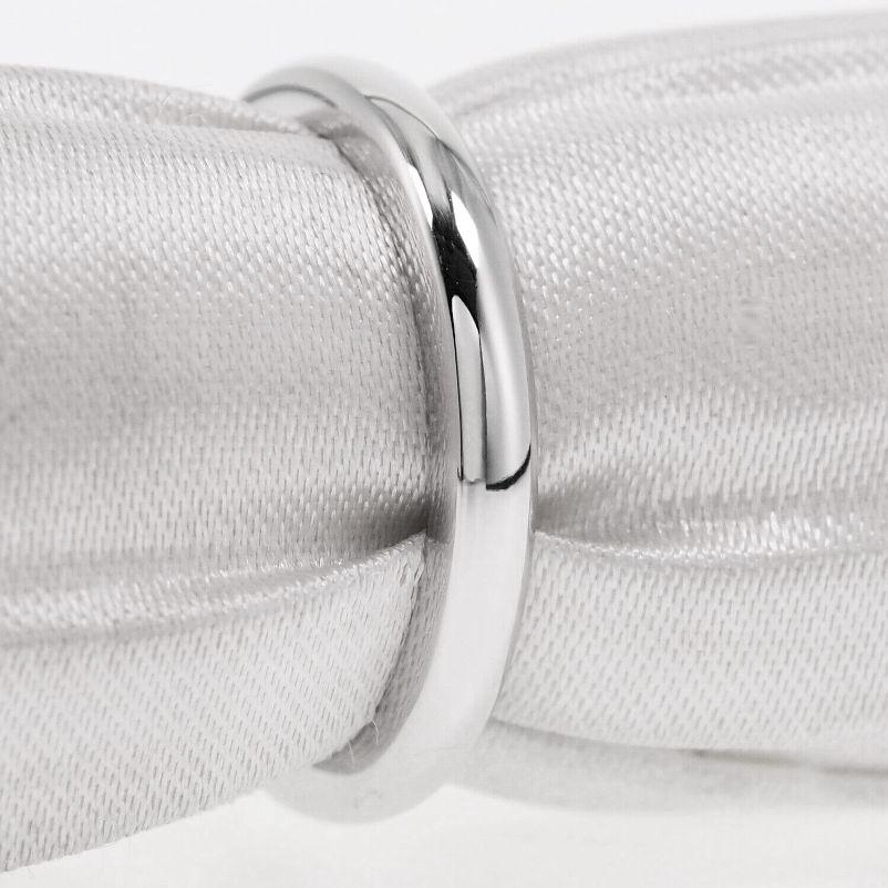 TIFFANY & Co. Anillo con banda de diamantes Elsa Peretti de platino 4,5 en Excelente estado para la venta en Los Angeles, CA