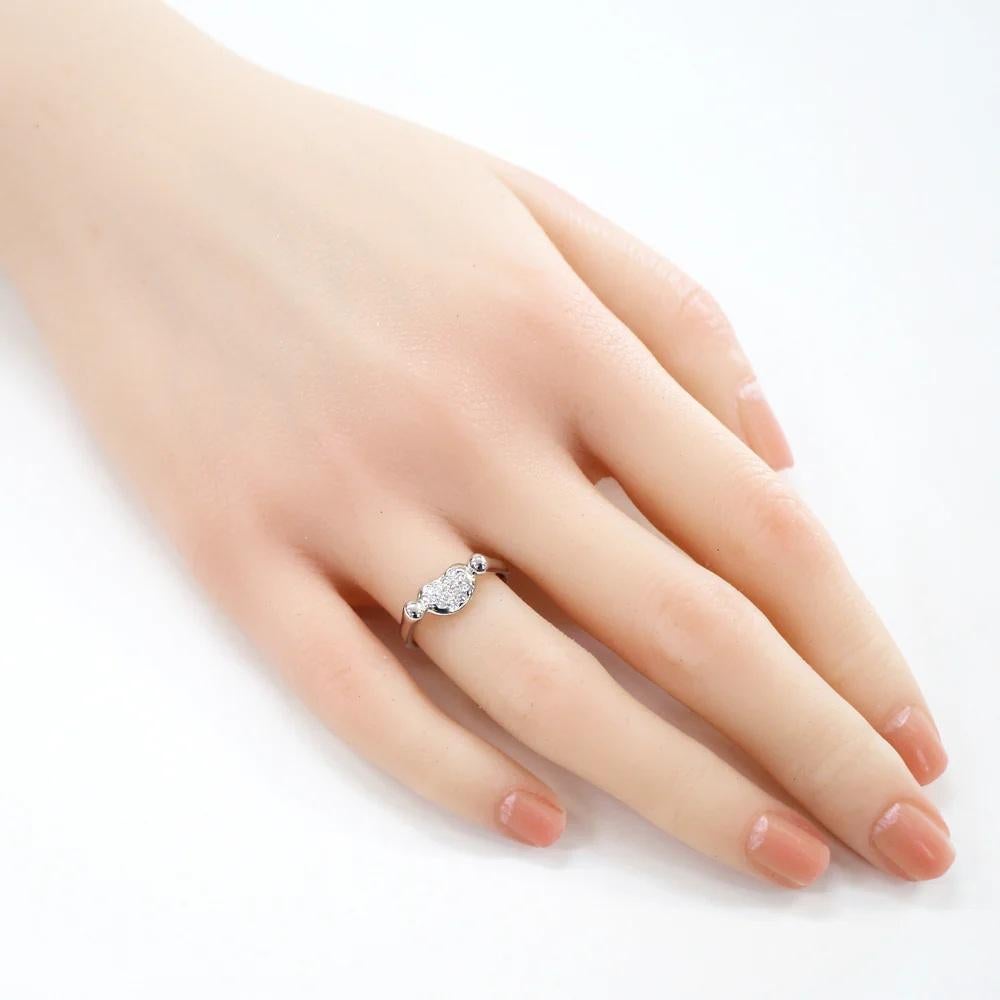 TIFFANY & Co. Elsa Peretti, bague abeille en platine avec diamants 4,5 Excellent état - En vente à Los Angeles, CA