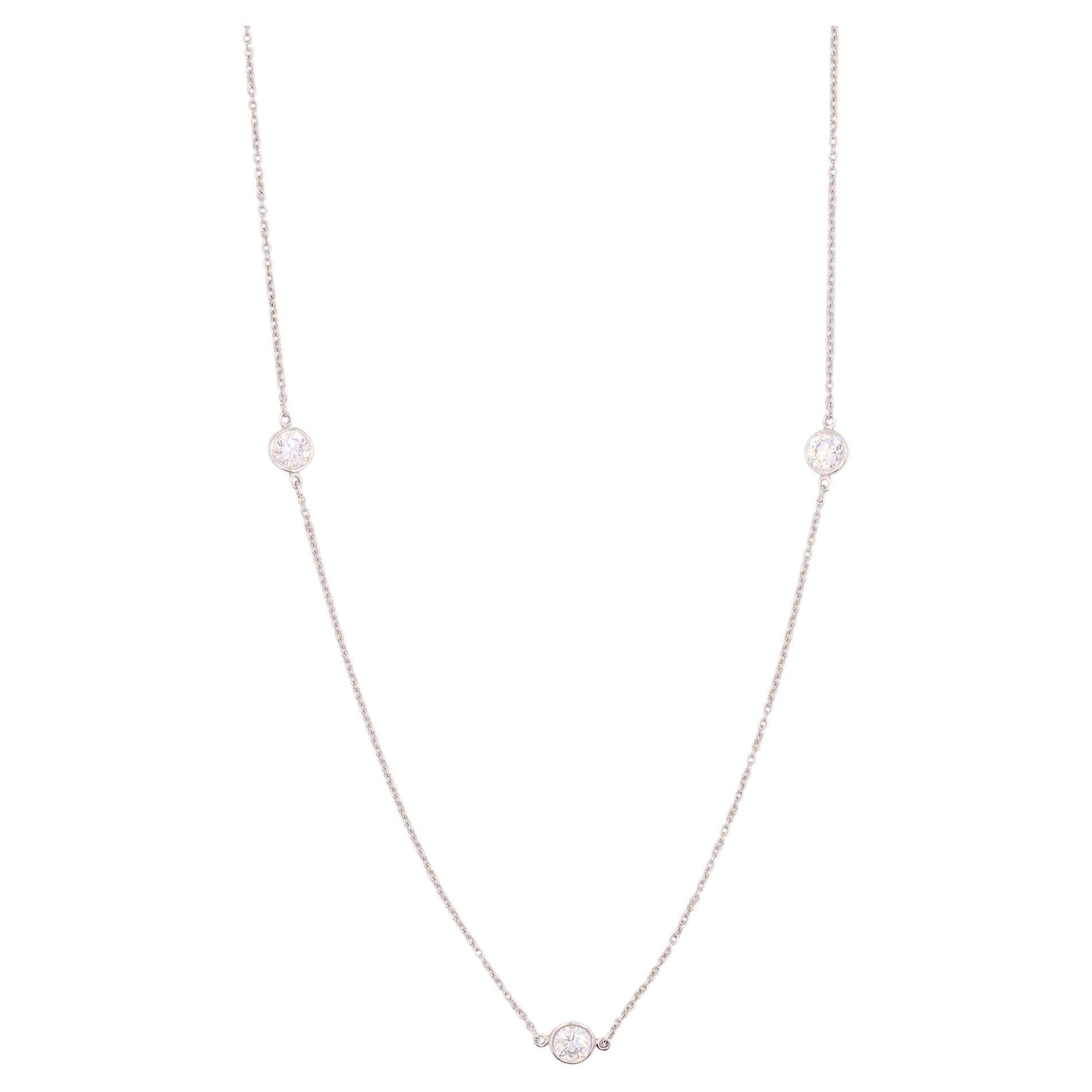 Tiffany & Co. Platinum Elsa Peretti "Diamonds by the Yard"