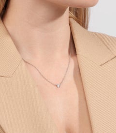 Tiffany & Co. Platinum Elsa Peretti Diamonds By The Yard Single Diamond Pendant