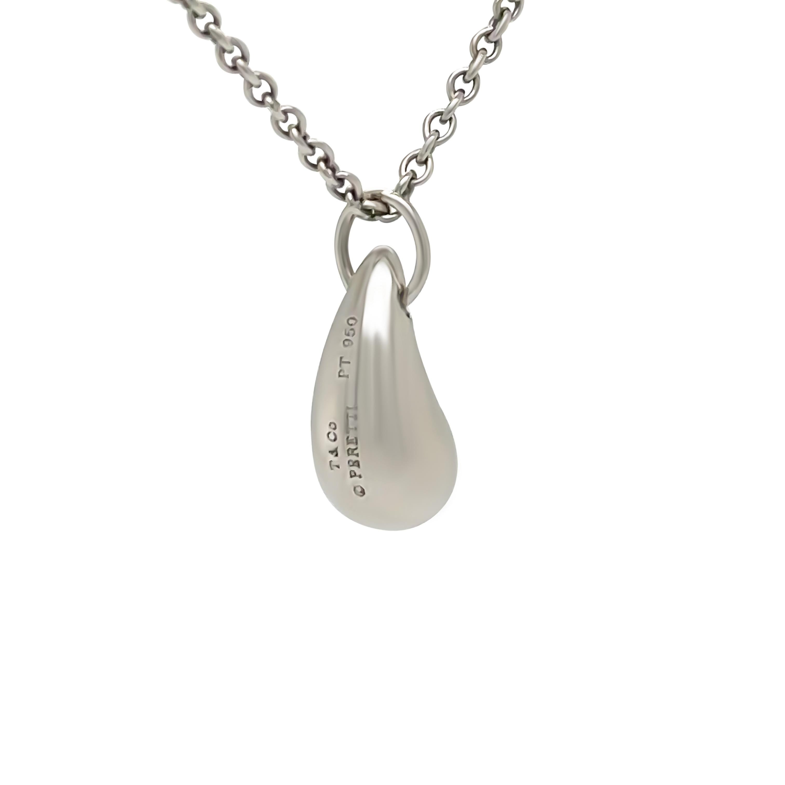 tiffany silver teardrop necklace