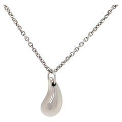 Tiffany & Co Platinum Elsa Peretti Teardrop Pendant 3.73g