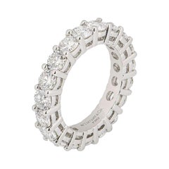 Tiffany & Co. Platinum Embrace Diamond Eternity Band Ring 2.85 Carat