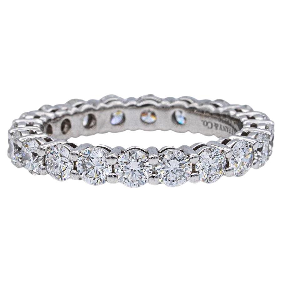 Tiffany & Co. Platinum Embrace Diamond Full Circle Band Eternity Ring 1.64 Cts