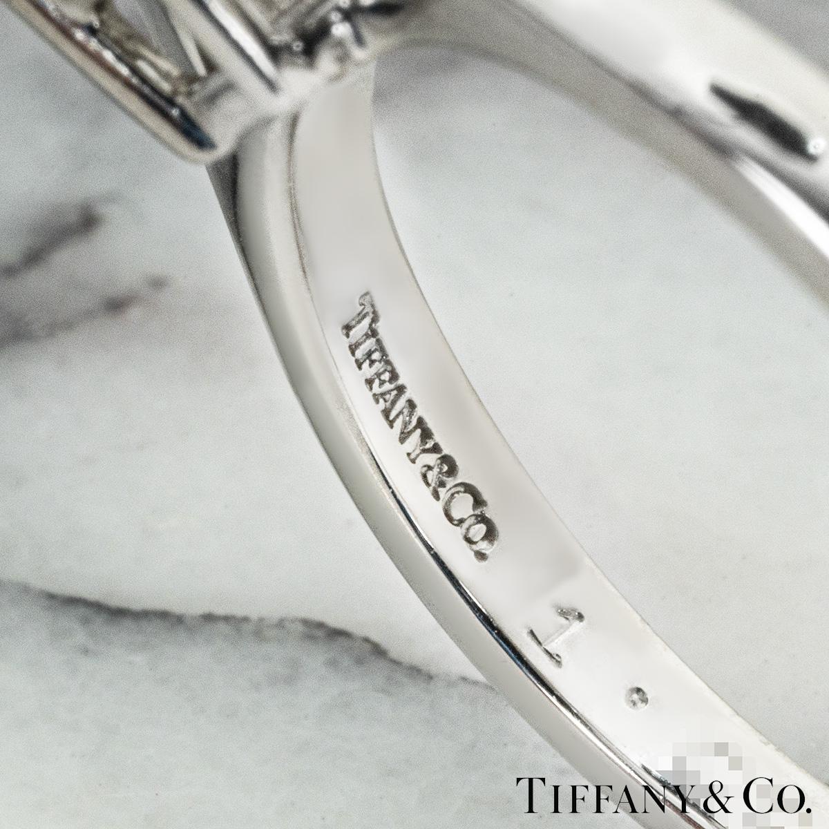 Tiffany & Co. Bague de fiançailles en platine avec diamant taille émeraude 1,02 carat I/VVS2 Pour femmes en vente